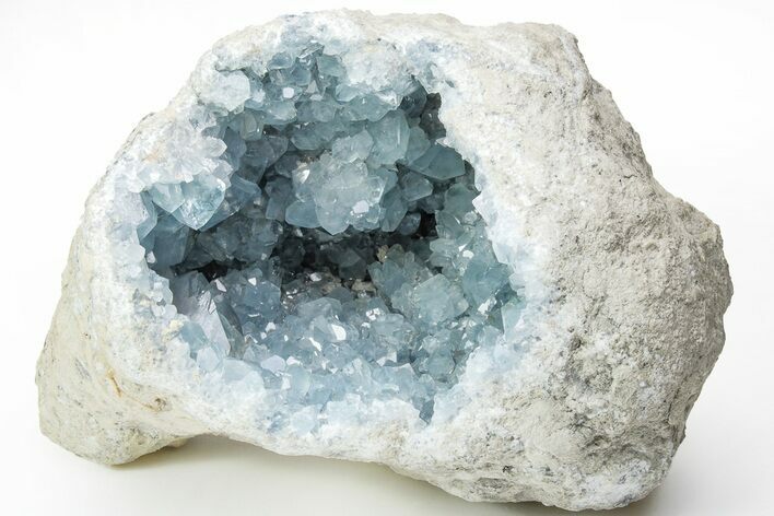Sky Blue Celestine (Celestite) Crystal Geode - Madagascar #210377
